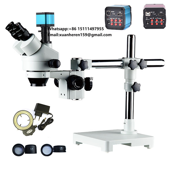 Stereo Trinocular Microscope Pcb - Тринокулярный стереомикроскоп с зумом 3.5X-90X для