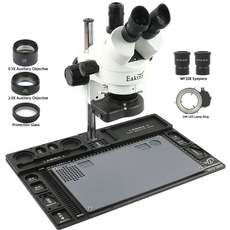 Большой многофункциональный ст – обзор и цена Stereo Trinocular Microscope Pcb
