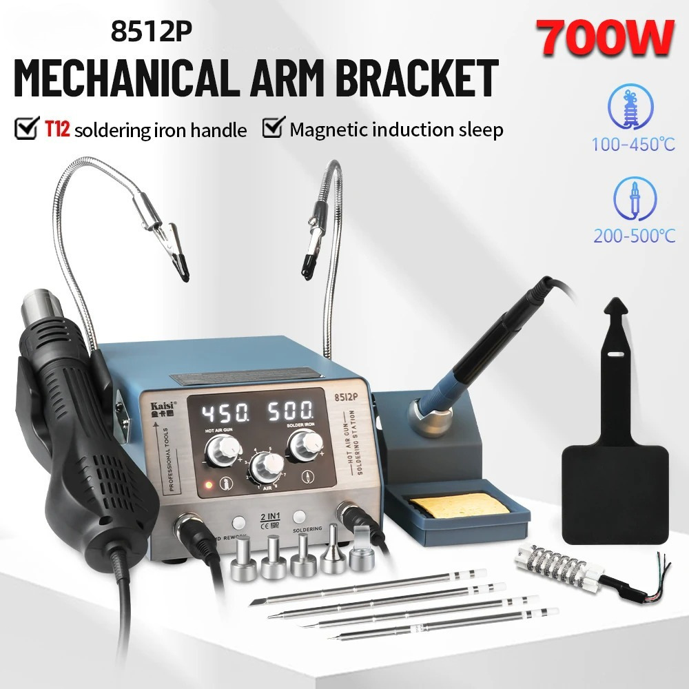 Паяльная станция 2-в-1 с термо – обзор и цена Hot Air Rework Station T12