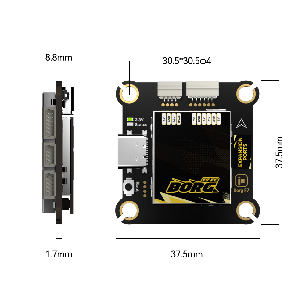 IFlight Borg F7 + Borg 60 ESC  – обзор и цена Fpv Flight Controller F7 Stack 60A