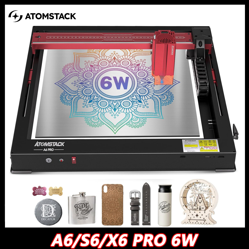 Atomstack A6 X6 S6 Pro 50 Вт Ф – обзор и цена Mini Laser Engraver Cnc Router