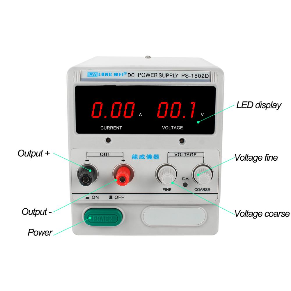 LW PS-1502D 1503D PS-1505D 15  – обзор и цена Linear Lab Power Supply Adjustable
